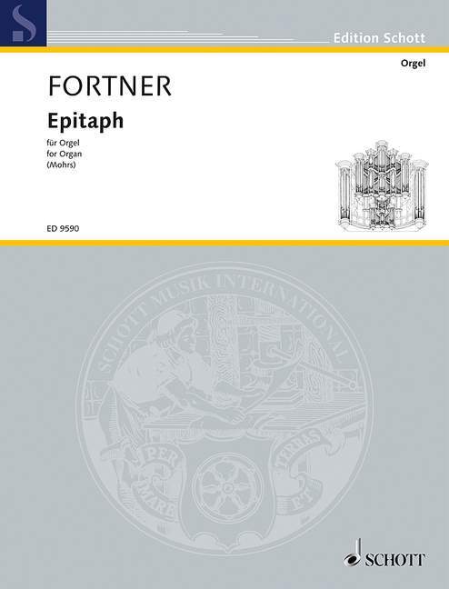 Printed items EPITAPH ORGUE WOLFGANG FORTNER