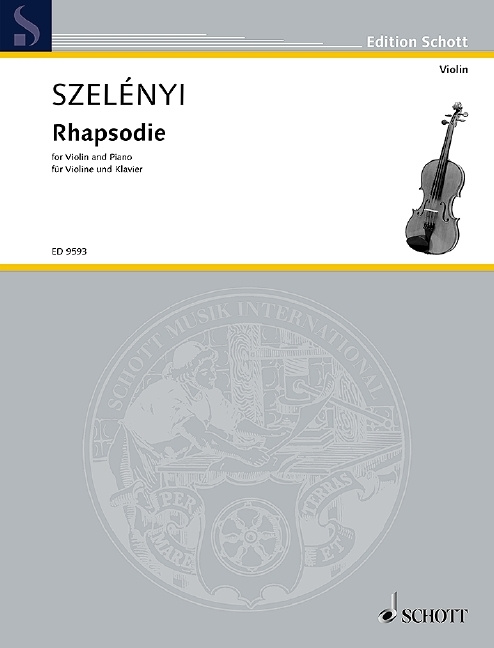 Tiskani izdelki RHAPSODY VIOLON ISTVAN SZELENYI