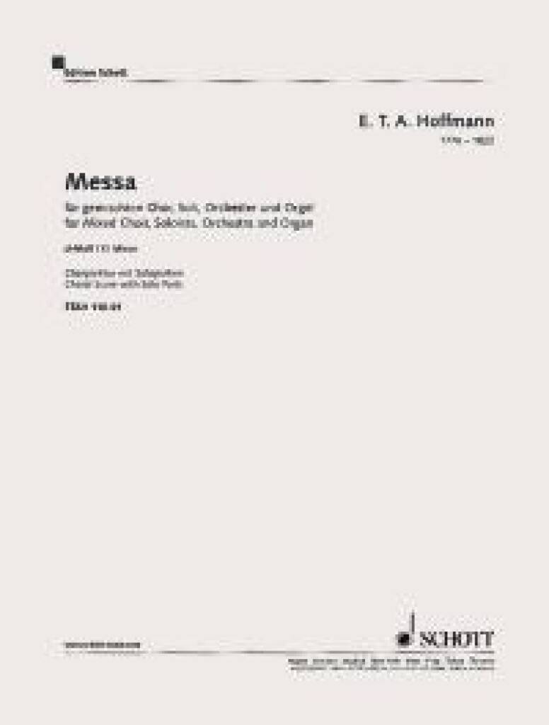 Boek MASS IN D MINOR ERNST THEODOR AMADEU