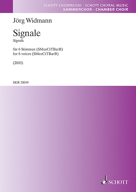 Printed items SIGNALE JORG WIDMANN