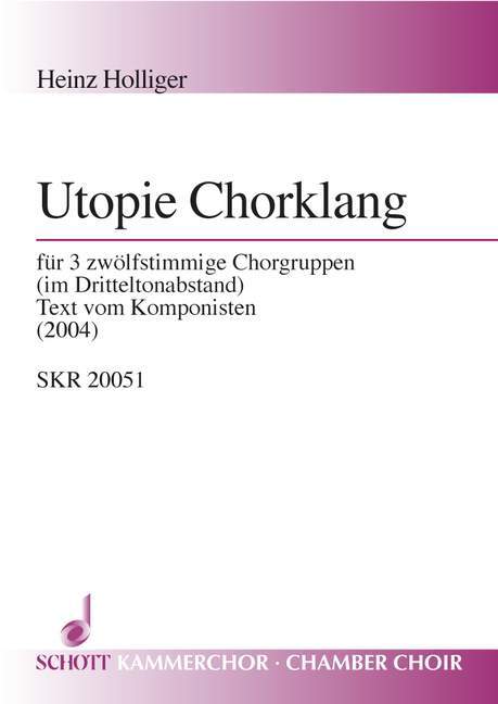 Tiskani izdelki UTOPIE CHORKLANG HEINZ HOLLIGER