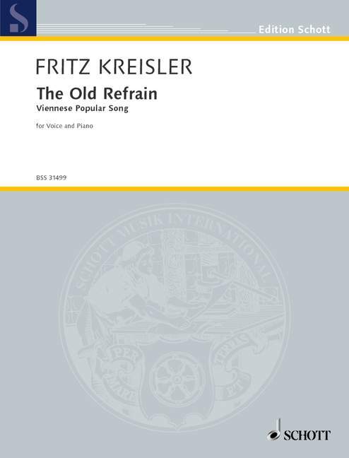 Tiskanica THE OLD REFRAIN E FLAT MAJOR CHANT FRITZ KREISLER