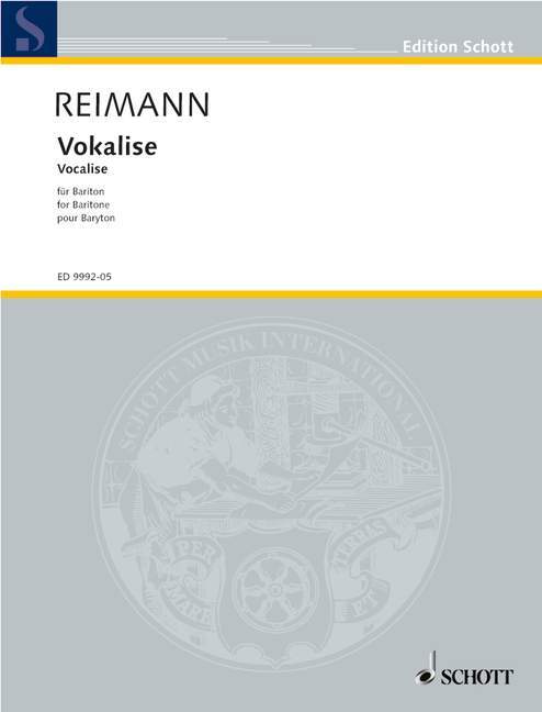 Printed items VOCALISE ARIBERT REIMANN