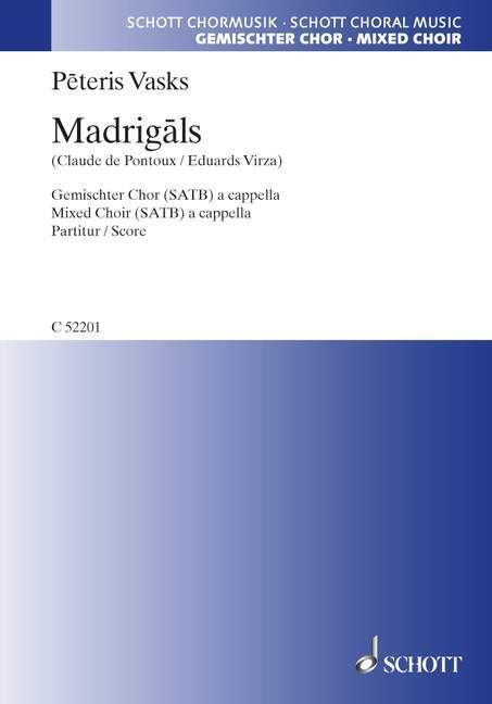 Tiskani izdelki MADRIGALS PETERIS VASKS