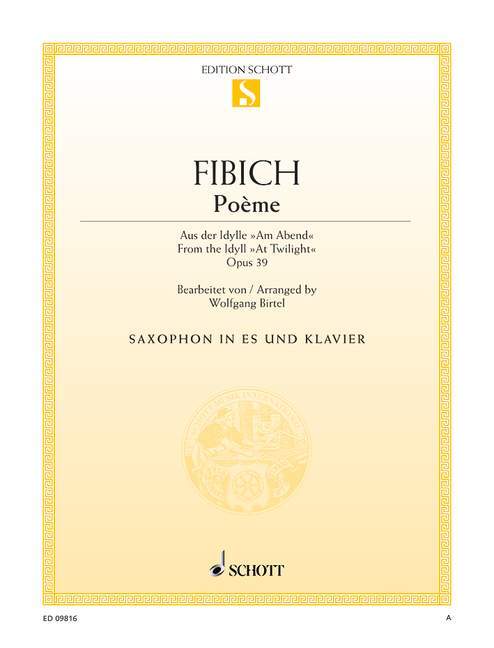 Tiskani izdelki POEME OP. 39 SAXOPHONE ZDENEK FIBICH