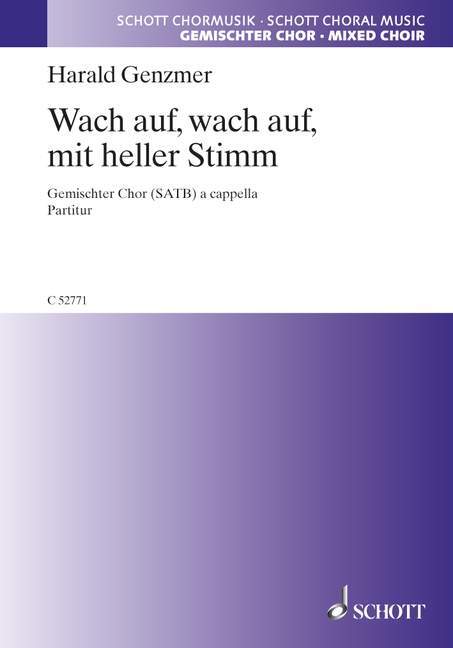 Tiskanica WACH AUF, WACH AUF, MIT HELLER STIMM HARALD GENZMER