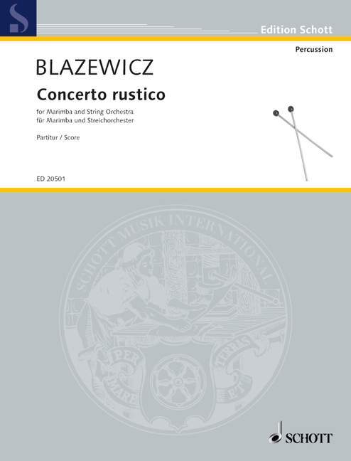 Drukwerk CONCERTO RUSTICO -ENSEMBLE DE PARTITIONS MARCIN BLAZEWICZ