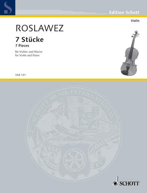 Printed items 7 PIECES VIOLON NIKOLAI ANDREYEVICH