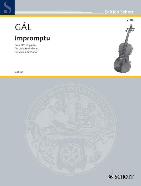 Printed items IMPROMPTU ALTO HANS GAL