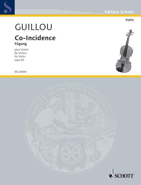 Printed items CO-INCIDENCE OP. 63 VIOLON JEAN GUILLOU