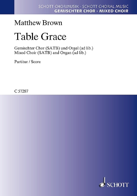 Tiskani izdelki TABLE GRACE CHANT 