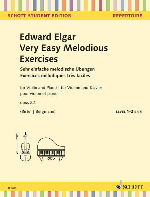 Nyomtatványok Exercices mélodiques très faciles Edward Elgar