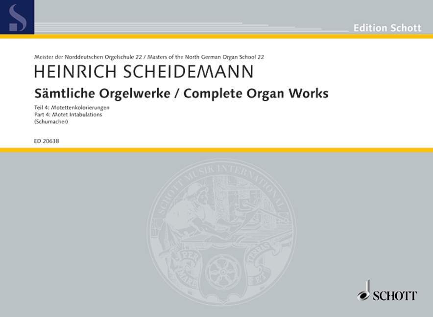 Materiale tipărite SAMTLICHE ORGELWERKE BAND 4 ORGUE HEINRICH SCHEIDEMANN