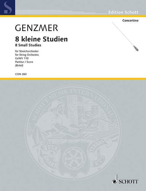Artigos impressos 8 SMALL STUDIES GEWV 110 ORCHESTRE HARALD GENZMER