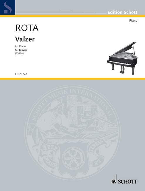 Materiale tipărite VALZER PIANO NINO ROTA