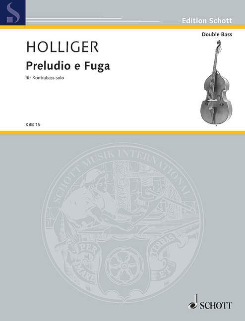 Materiale tipărite PRELUDIO E FUGA (A 4 VOCI) HEINZ HOLLIGER