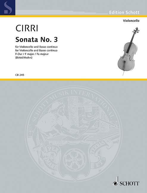 Tiskani izdelki SONATA NO. 3 F MAJOR GIOVANNI BATTISTA CI