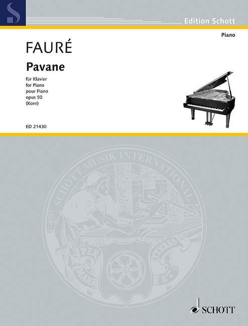 Prasa PAVANE OP. 50 PIANO GABRIEL FAURE