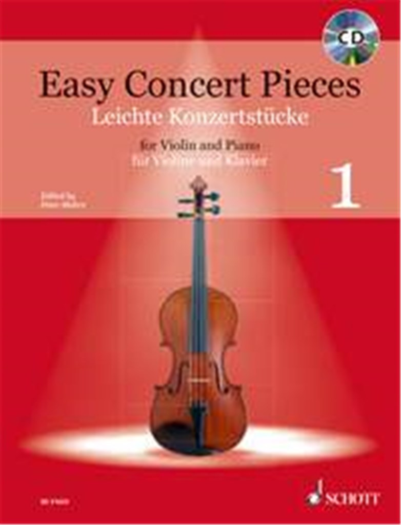 Kniha PETER MOHRS : EASY CONCERT PIECES - VIOLIN AND PIANO - RECUEIL + CD PETER MOHRS