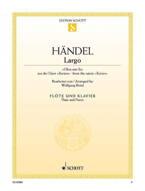Tiskani izdelki LARGO FLUTE TRAVERSIERE GEORG FRIEDRICH HAND