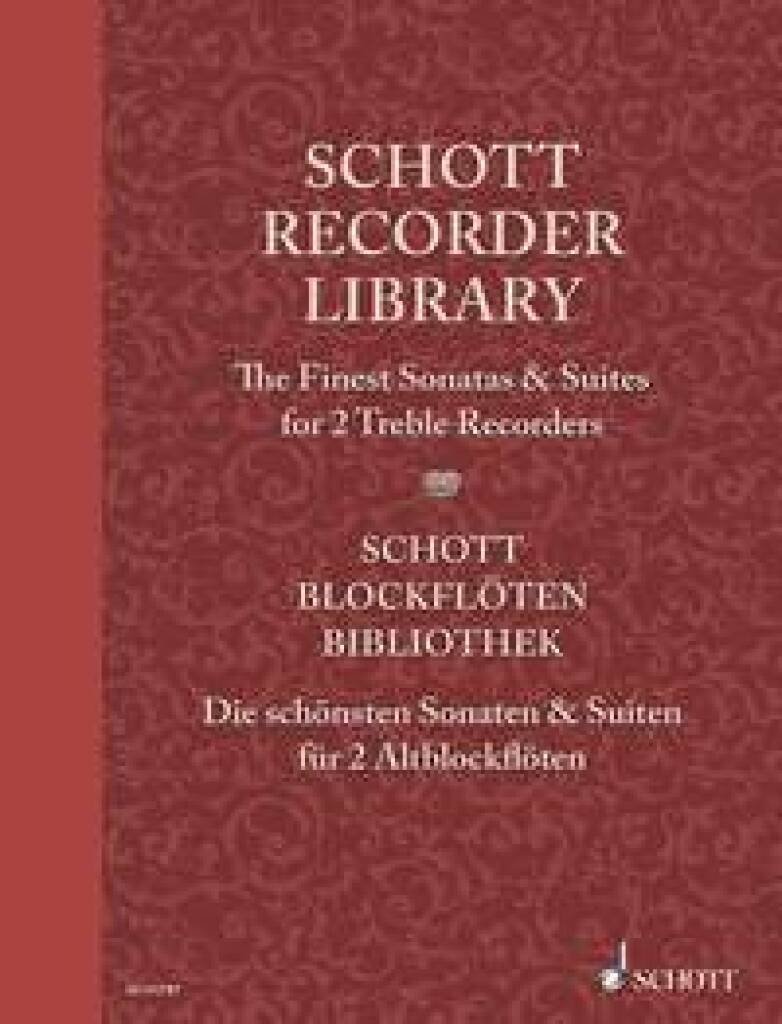 Buch SCHOTT RECORDER LIBRARY THE FINEST SONATAS & SUITES - TREBLE RECORDER DUET - ELISABETH KRETSCHMAN