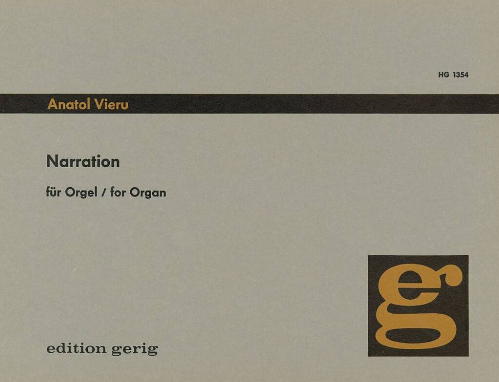 Książka NARRATION ORGUE ANATOLE VIERU