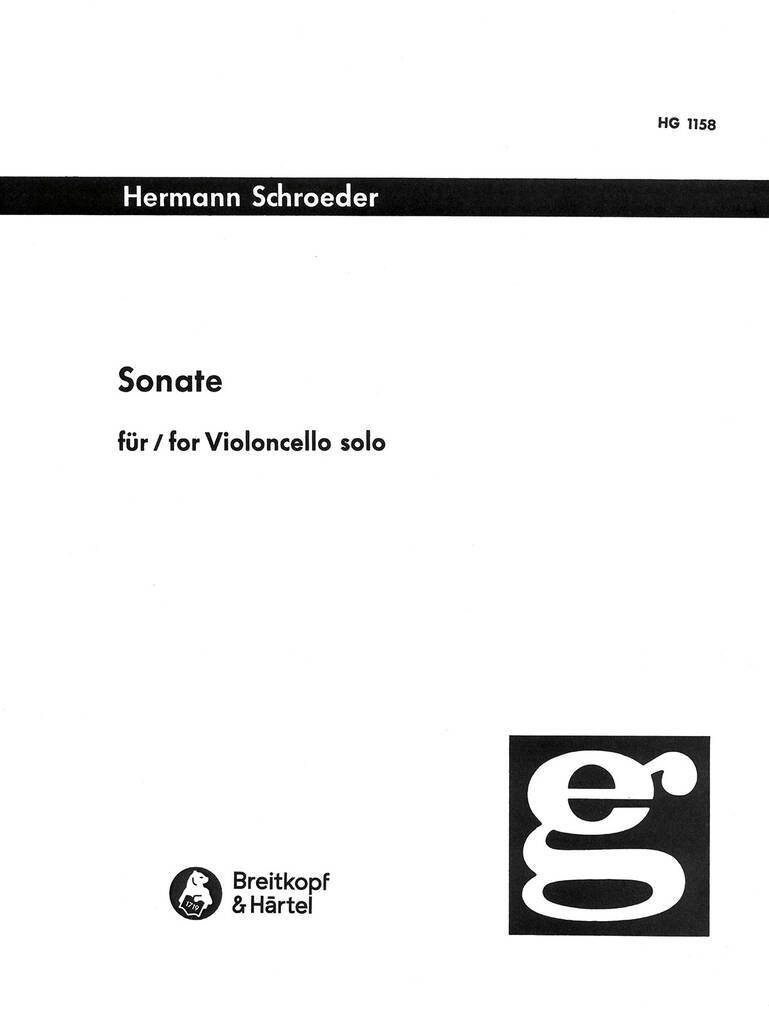 Knjiga SONATE VIOLONCELLE HERMANN SCHROEDER