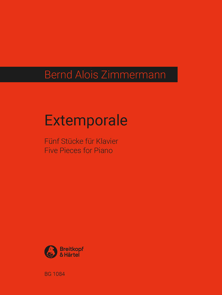 Livro EXTEMPORALE PIANO BERND ALOIS ZIMMERMA