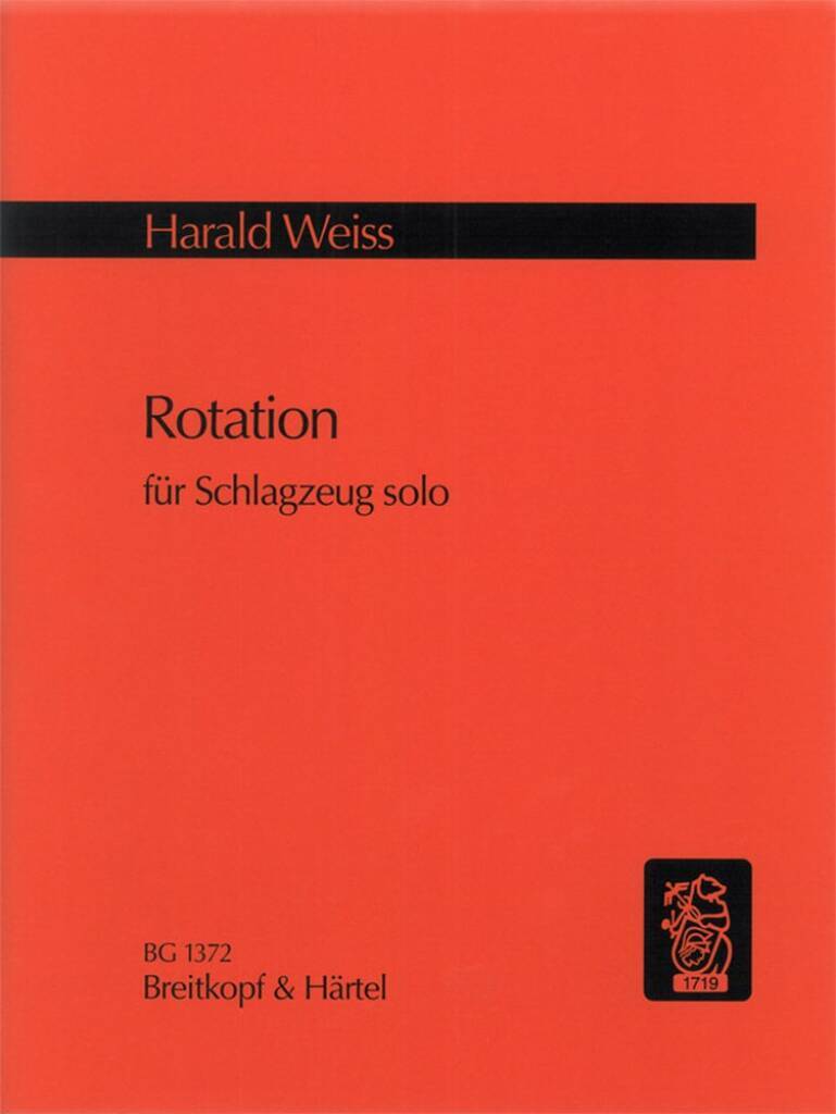 Book ROTATION PERCUSSIONS HARALD WEISS
