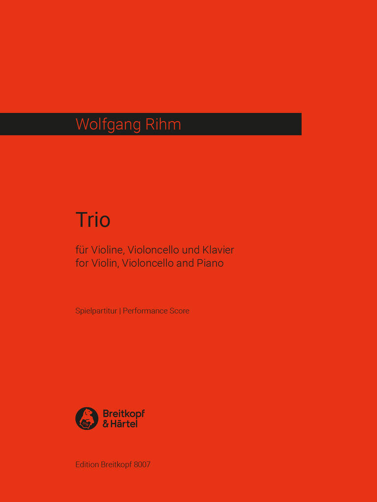 Książka TRIO WOLFGANG RIHM