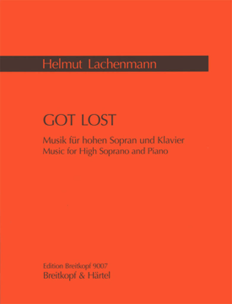 Knjiga GOT LOST HELMUT LACHENMANN