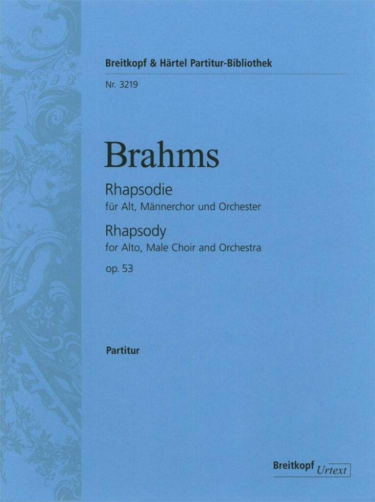 Knjiga RHAPSODIE OP. 53 JOHANNES BRAHMS