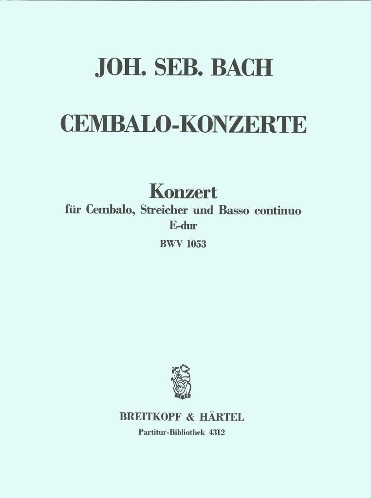 Knjiga CEMBALOKONZERT E-DUR BWV 1053 JOHANN SEBASTIAN BAC