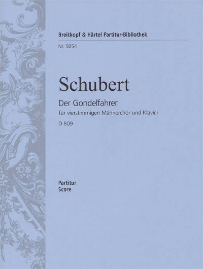 Knjiga DER GONDELFAHRER D 809 FRANZ SCHUBERT