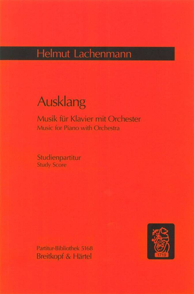 Buch AUSKLANG HELMUT LACHENMANN