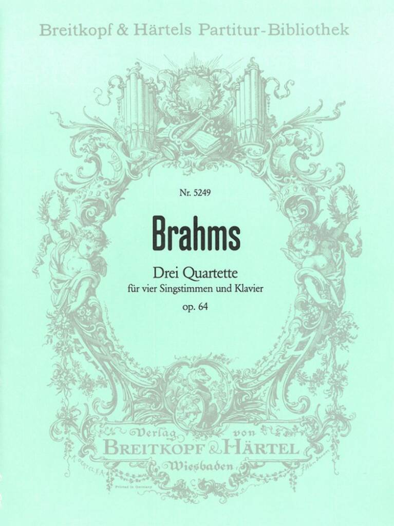 Livro DREI QUARTETTE OP. 64 JOHANNES BRAHMS