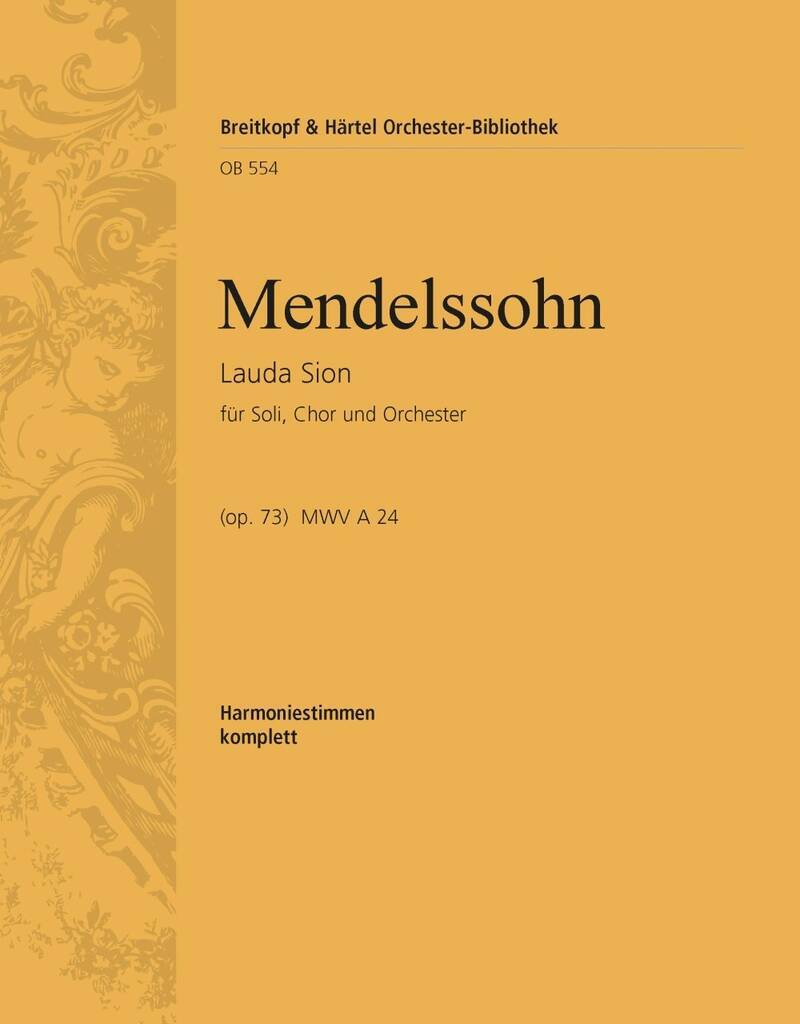 Knjiga LAUDA SION OP. 73 FELIX MENDELSSOHN BA