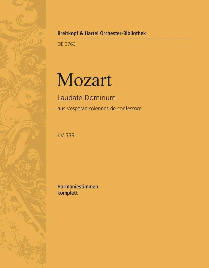 Knjiga LAUDATE DOMINUM AUS KV 339 WOLFGANG AMADEUS MOZ