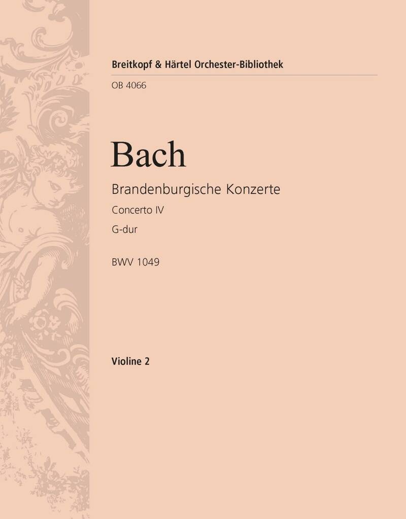 Knjiga BRANDENBURG. KONZ. 4 G BWV1049 ORCHESTRE JOHANN SEBASTIAN BAC