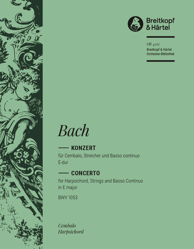 Knjiga CEMBALOKONZERT E-DUR BWV 1053 JOHANN SEBASTIAN BAC