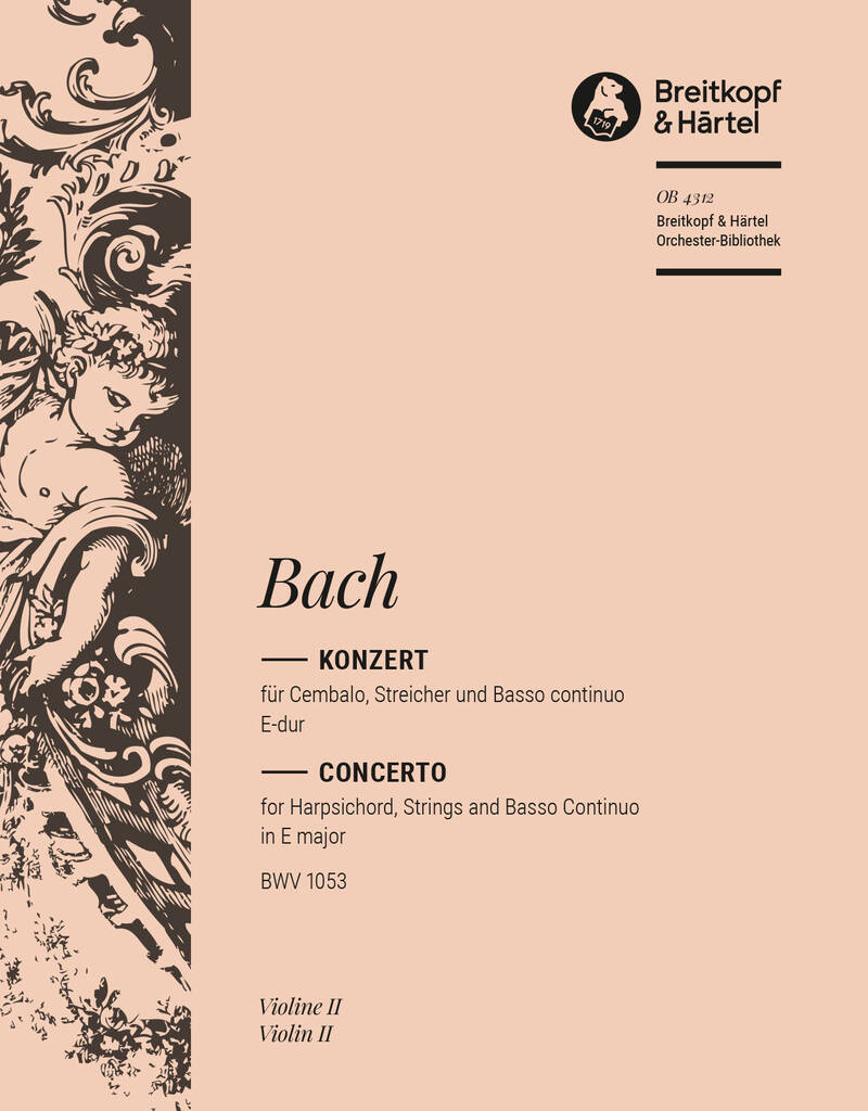 Knjiga CEMBALOKONZERT E-DUR BWV 1053 JOHANN SEBASTIAN BAC