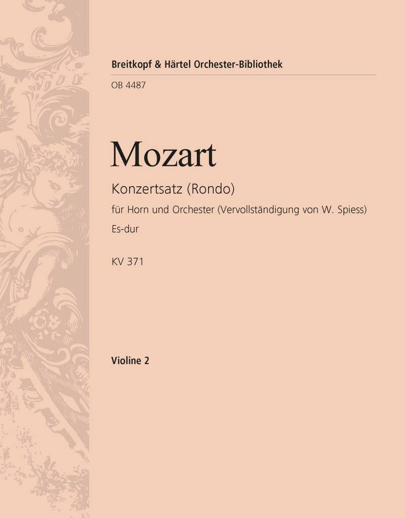 Knjiga KONZERT-RONDO ES-DUR KV 371 WOLFGANG AMADEUS MOZ