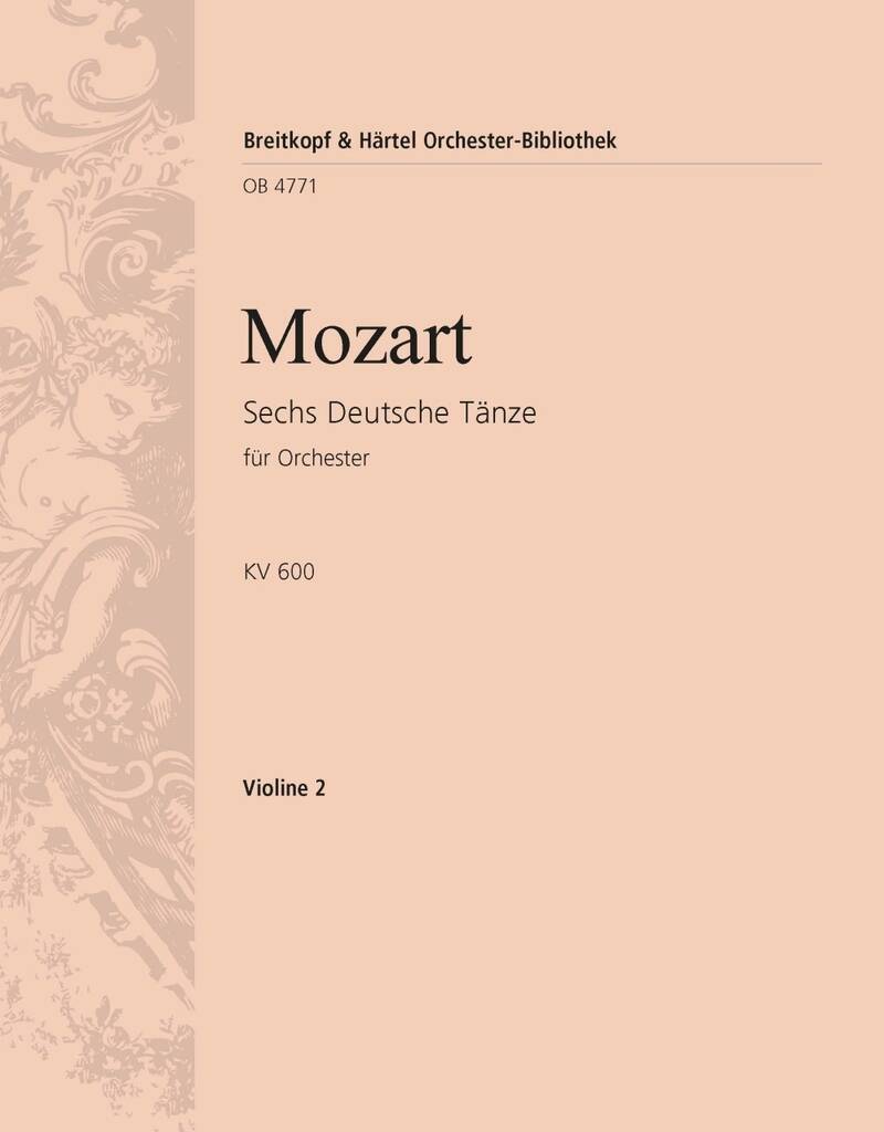 Knjiga SECHS DEUTSCHE TANZE KV 600 ORCHESTRE WOLFGANG AMADEUS MOZ