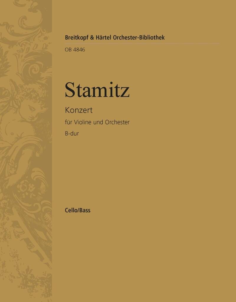 Kniha VIOLINKONZERT B-DUR CARL STAMITZ