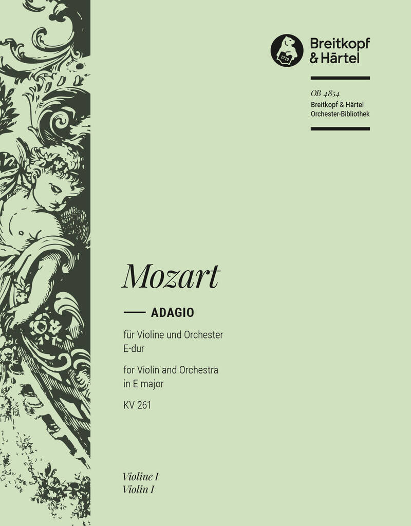 Knjiga ADAGIO E-DUR KV 261 WOLFGANG AMADEUS MOZ