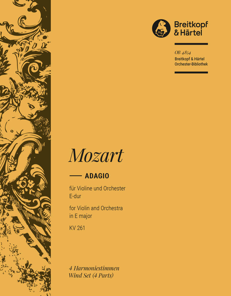 Knjiga ADAGIO E-DUR KV 261 WOLFGANG AMADEUS MOZ