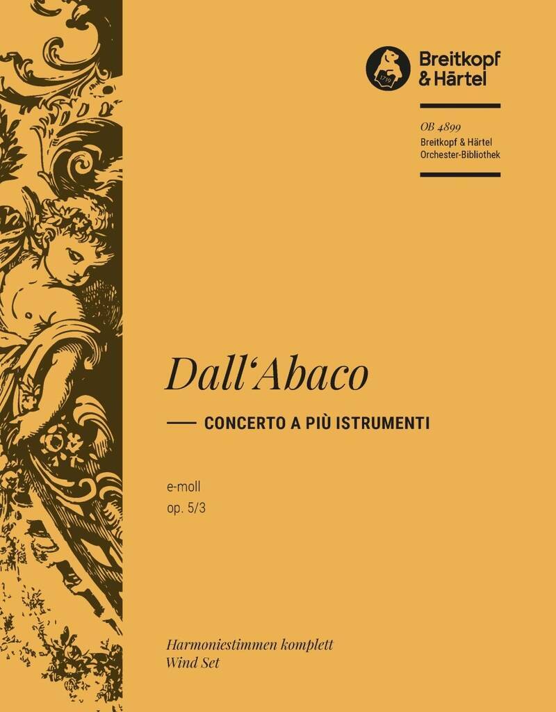 Knjiga CONCERTO E-MOLL OP. 5/3 ORCHESTRE EVARISTO FELICE DALL