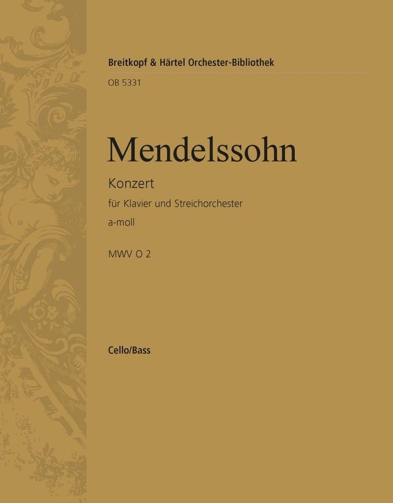 Knjiga KLAVIERKONZERT A-MOLL FELIX MENDELSSOHN BA