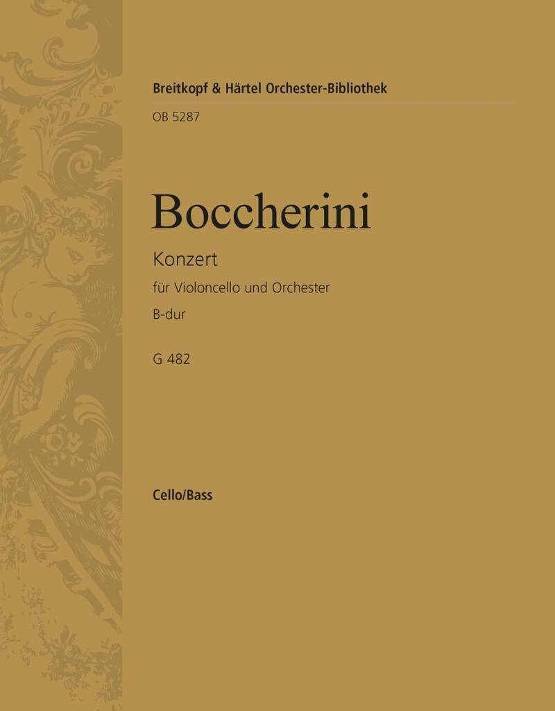Βιβλίο VIOLONCELLOKONZERT B-DUR LUIGI BOCCHERINI