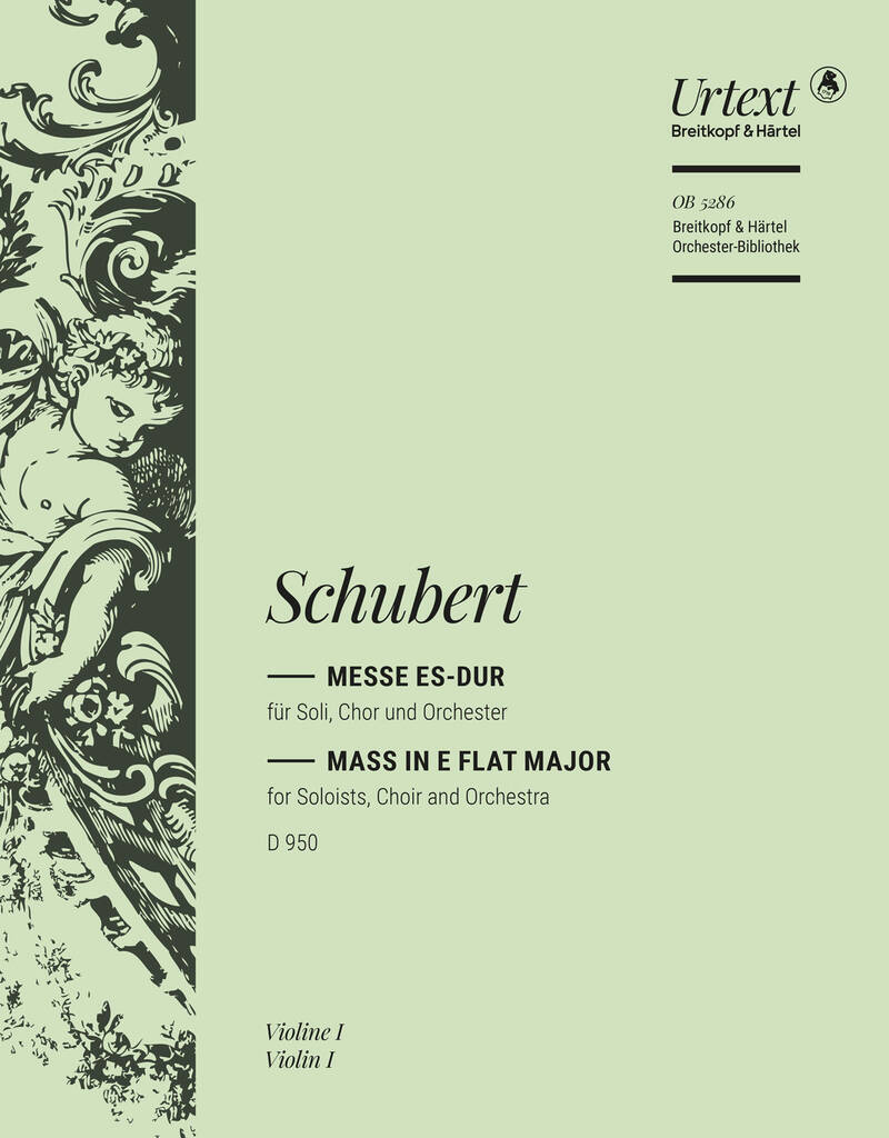 Knjiga MESSE ES-DUR D 950 FRANZ SCHUBERT